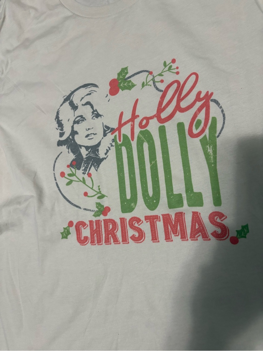 Dolly Parton, Holly Dolly Christmas Graphic Tee unisex